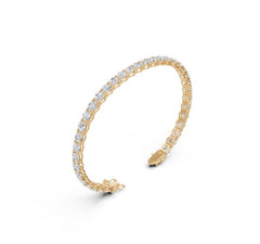 Sterling Silver Tennis Moissanite Bracelet RD 5x5mm