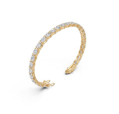 Sterling Silver Moissanite Bracelet 6X5MM