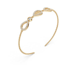 Sterling Silver Moissanite Bracelet Round RD 2.8mm