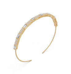 Sterling Silver Moissanite Bracelet 4X3mm