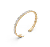 Sterling Silver Moissanite Bracelet Oval OV 5X3mm