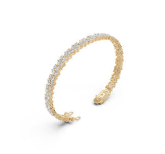 Sterling Silver Moissanite Bracelet Oval OV 5X3mm
