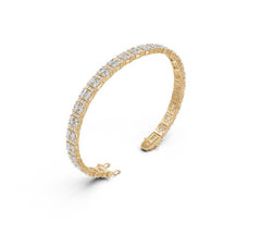 Sterling Silver Moissanite Bracelet Oval OV 5X3mm