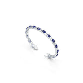 Sterling Silver Moissanite or Sapphire Bracelet Oval OV 8X6mm