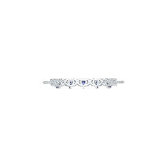 Sterling Silver Tennis Moissanite Bracelet For Women Heart HT 5x5mm Fully Adjustable