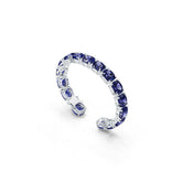 Sterling Silver Tennis Moissanite or Sapphire Bracelet Cushion CU 10X10mm