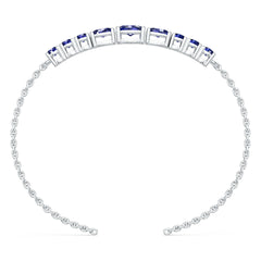 Sterling Silver Moissanite Bracelet Oval OV 6X4mm