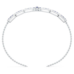 Sterling Silver Moissanite or Sapphire Bracelet Round RD 3x3mm