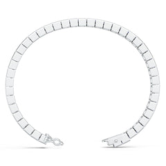 Sterling Silver Moissanite Bracelet Princess SQ 4X4mm