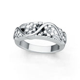 Sterling Silver Floral Ring Nature-Inspired Solid
