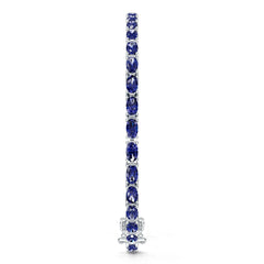 Sterling Silver Moissanite Bracelet Oval OV 5x3mm