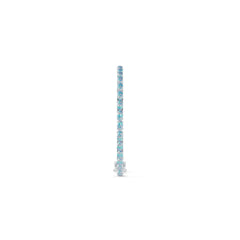 Sterling Silver Tennis Moissanite Bracelet OV 6x4mm