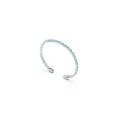 Sterling Silver Tennis Moissanite or Sapphire Bracelet OV 6x4mm