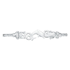 Sterling Silver Moissanite or Sapphire Bracelet Trillion TR 4X4mm