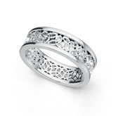 Sterling Silver Celtic Filigree Band Ring