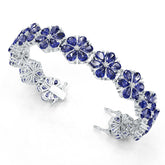 Sterling Silver Moissanite or Sapphire Bracelet Pear PE 6X4mm