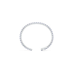 Sterling Silver Moissanite or Sapphire Bracelet Round RD 3x3mm