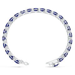 Sterling Silver Moissanite or Sapphire Bracelet Round RD 7x7mm