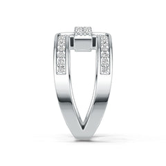 10K Gold Diamond Ring Round RD 1.5mm
