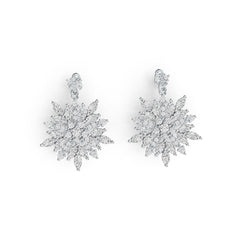 Sterling Silver Moissanite Earrings Marquise MQ 5X2.5mm