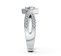 Sterling Silver Moissanite Ring Round RD 3.5mm