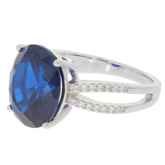 Sterling Silver Semi Mount Ring Setting Oval OV 14X12mm - Syzjewelry