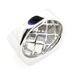 Sterling Silver Semi Mount Ring Setting Princess SQ 7x7mm Men's Ring Mounting Bezel Set - Syzjewelry