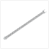 Sterling Silver Moissanite or Sapphire Bracelet Oval OV 10X8mm