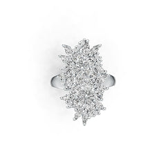 Sterling Silver Semi Mount Ring Setting Pear PE 5X3mm DHJ