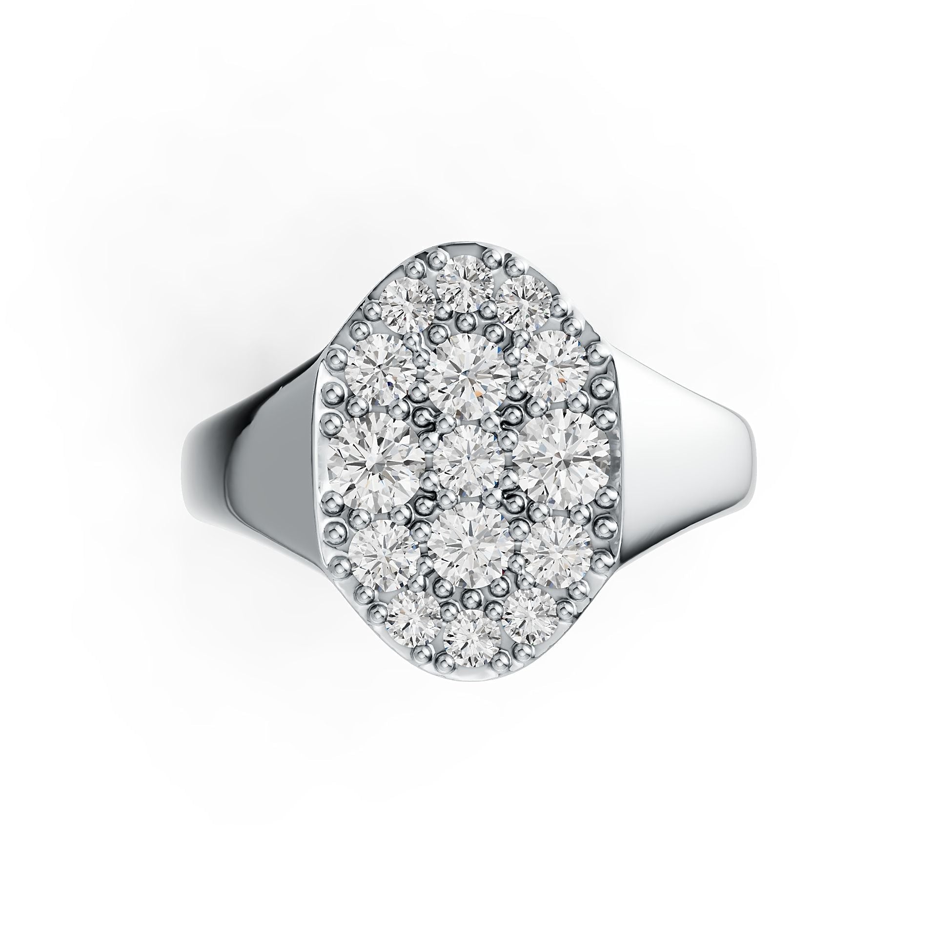 Sterling Silver Semi Mount Ring Setting Round RD 3.5mm DHJ
