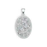 Sterling Silver Semi Mount Pendant Setting Oval OV 6X4mm PE 6X4mm DHJ