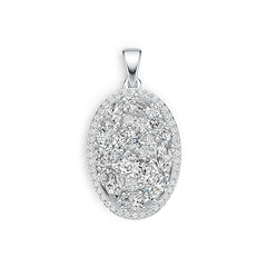 Sterling Silver Semi Mount Pendant Setting Oval OV 6X4mm PE 6X4mm DHJ