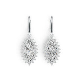 Sterling Silver Semi Mount Earrings Setting Marquise MQ 15X7mm - Syzjewelry