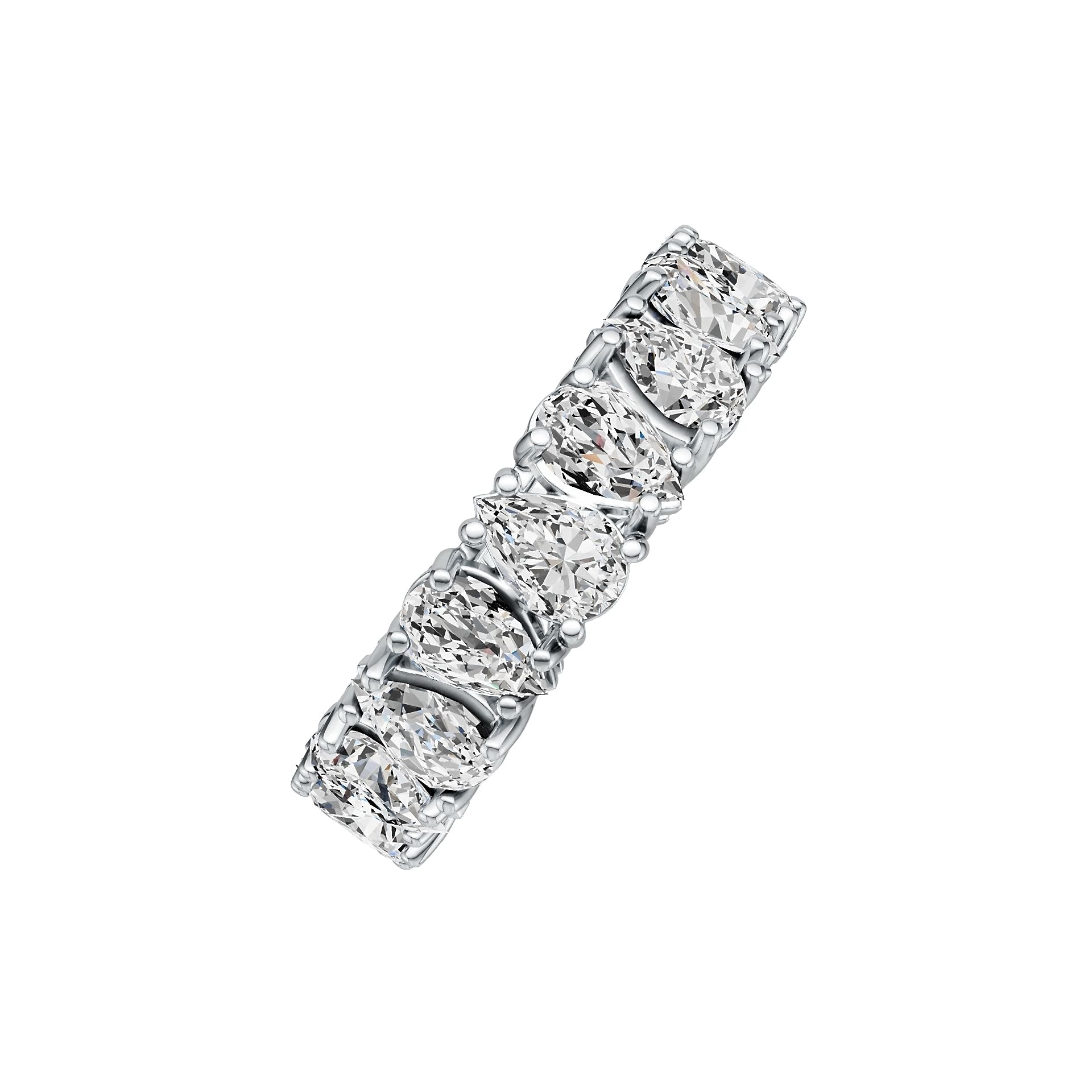 Sterling Silver Semi Mount Ring Setting Pear PE 5X3mm DHJ