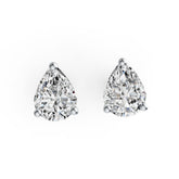 Sterling Silver Semi Mount Earrings Setting Pear PE 8X6mm Stud DHJ