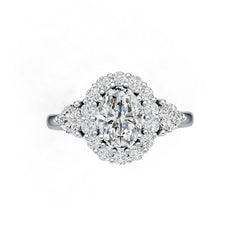 Sterling Silver Semi Mount Ring Setting Oval OV 8X6mm DHJ