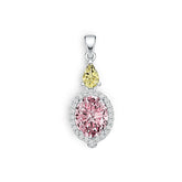 Sterling Silver Semi Mount Pendant Setting Oval OV 10X8mm 6X4mm DHJ