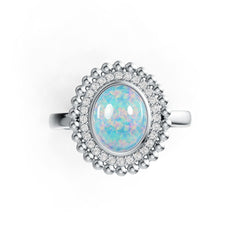 Sterling Silver Semi Mount Ring Setting Oval OV 10X8mm Cabochon DHJ