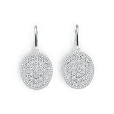 Sterling Silver Semi Mount Earrings Setting Round RD 2.6x2.6mm DHJ