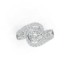 Sterling Silver Semi Mount Ring Setting Round RD 4x4mm DHJ