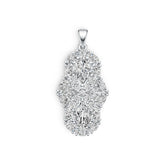 Sterling Silver Semi Mount Pendant Setting Pear PE 9X6mm DHJ