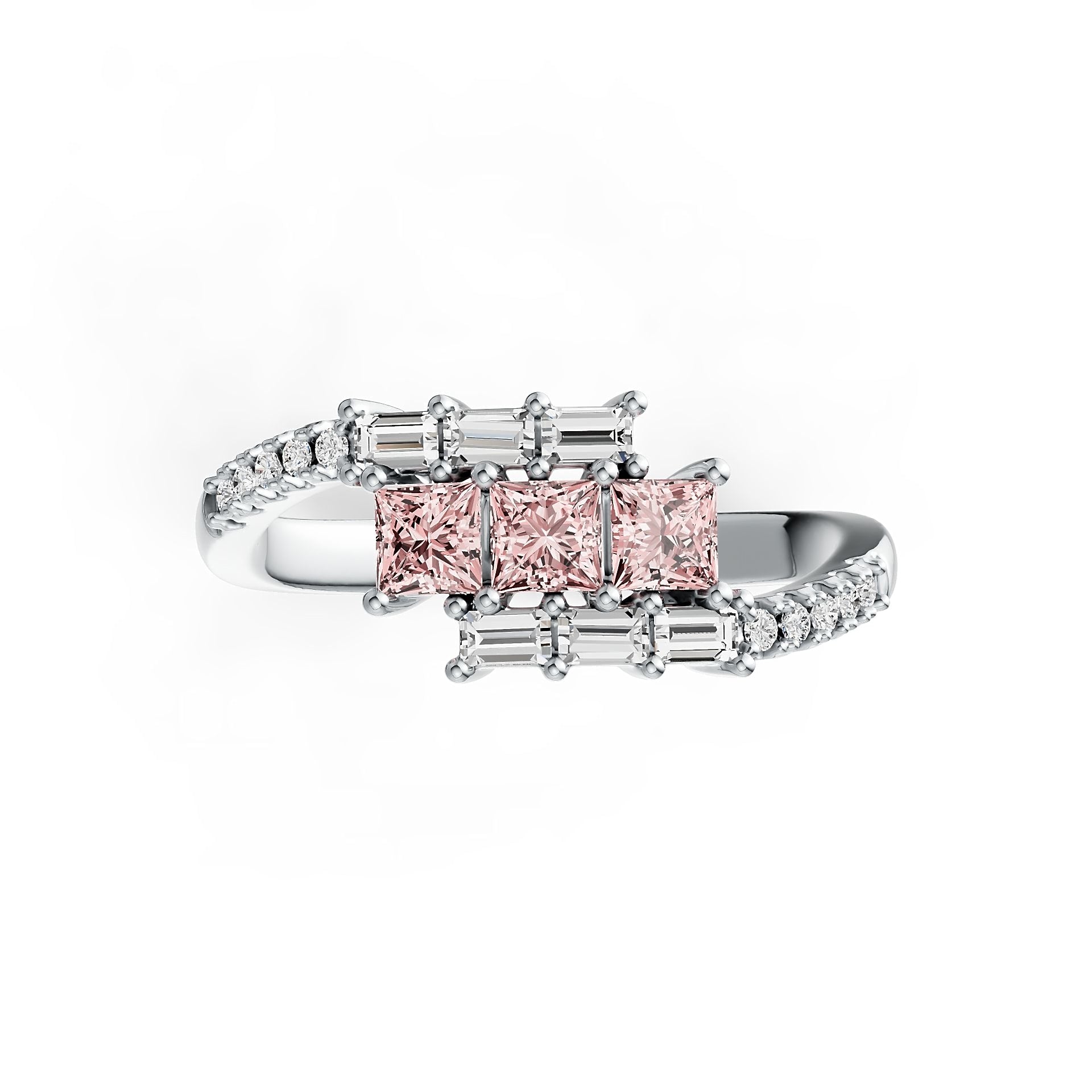 Sterling Silver Semi Mount Ring Setting Princess SQ 3X3mm Syzjewelry