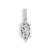 Sterling Silver Semi Mount Pendant Setting Marquise MQ 12X6mm DHJ