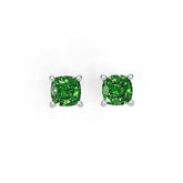 Sterling Silver Semi Mount Earrings Setting Cushion CU 6X6mm DHJ