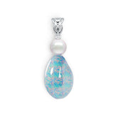 Sterling Silver Semi Mount Pendant Setting Round RD 8.5mm DHJ