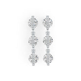 Sterling Silver Semi Mount Earrings Setting Round RD 7x7mm DHJ