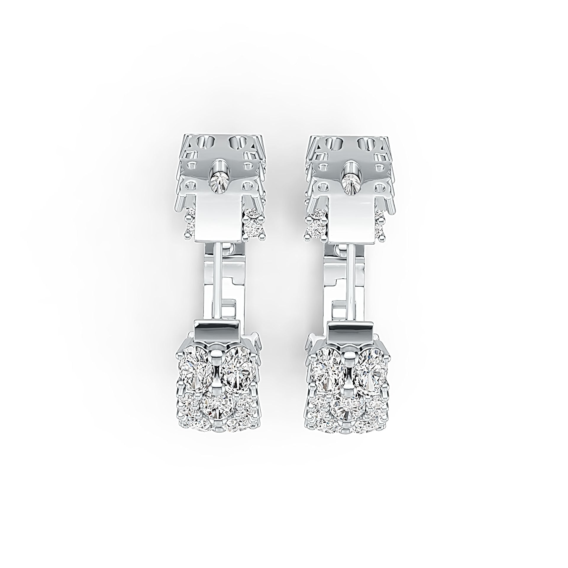 Sterling Silver Semi Mount Earrings Setting Oval OV 5X3mm - Syzjewelry