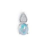 Sterling Silver Semi Mount Pendant Setting Oval OV 10X8mm Cabochon DHJ
