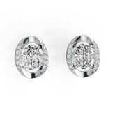 Sterling Silver Semi Mount Earrings Setting Oval OV 6x4mm Stud Syzjewelry