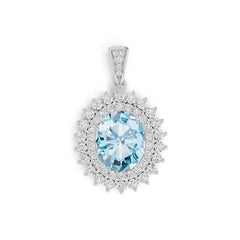 Sterling Silver Semi Mount Pendant Setting Oval OV 11X9mm Syzjewelry